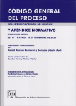 Código general del proceso de la República Oriental del Uruguay y apéndice normativo actualizados hasta la Ley 19.924 de 18 de diciembre de 2020 vignette