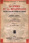 La science et la métaphysique devant l'analyse logique du langage vignette