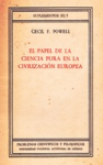 El papel de la ciencia pura en la civilización Europea vignette