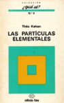 Las partículas elementales. Física de las altas energías vignette
