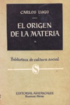 El origen de la materia vignette