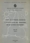 Libros de acuerdos, decretos e instrucciones del Ministerio de Relaciones Exteriores 1846-1851 vignette