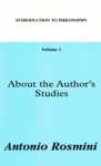 Introduction to philosophy. About the author's studies vignette