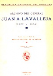 Archivo del General Juan A. Lavalleja 1829-1836 vignette