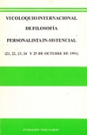 Actas del VI coloquio internacional de filosofía personalista in-sistencial vignette