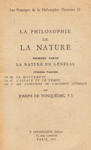 La philosophie de la nature. La nature général vignette