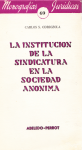 La institución de la sindicatura en la sociedad anónima vignette