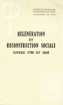 Regeneration et reconstruction sociales entre 1780 et 1848 vignette