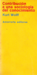 Contribución a una sociología del conocimiento vignette
