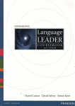 Intermediate language leader coursebook and CD-Rom vignette