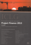The international comparative legal guide to, project finance 2013. A practical cross-border insight into project finance vignette