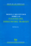 Treinta y seis estudios sobre las fuentes del derecho del trabajo. Separata vignette