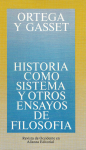 Historia como sistema y otros ensayos de filosofía vignette