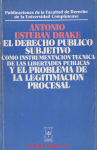 El derecho público subjetivo como instrumentación técnica de las libertades públicas y el problema de la legitimación procesal vignette