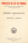 Proyecto de ley de prensa. Sancionado por la Cámara de Representantes el 18 de octubre de 1944 vignette