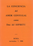 La conciencia del amor conyugal como Don del Espiritu vignette