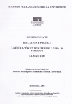 Educación y política. La educación en lo superior y para lo superior. El maestro vignette