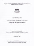 La universidad desde 1800 hasta 1945. Los modelos universitarios vignette