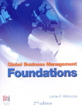 Global business management foundation vignette