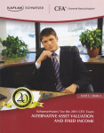 Alternative asset valuation and fixed income vignette