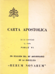 Carta apostólica de sus santidad el Papa Pablo VI al serñor cardenal Mauricio Roy vignette