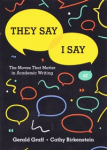 "They say / I say" vignette