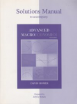 Solutions manual to accompany advanced macroeconomics vignette