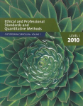 Ethical and professional standards and quantitative methods vignette