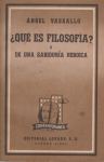 ¿Qué es filosofía? o de una sabiduría heroica vignette